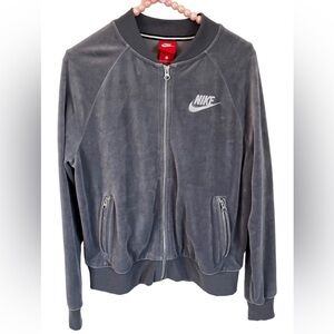 Nike Dark Grey Full Zip Sport Jacket, Size Small